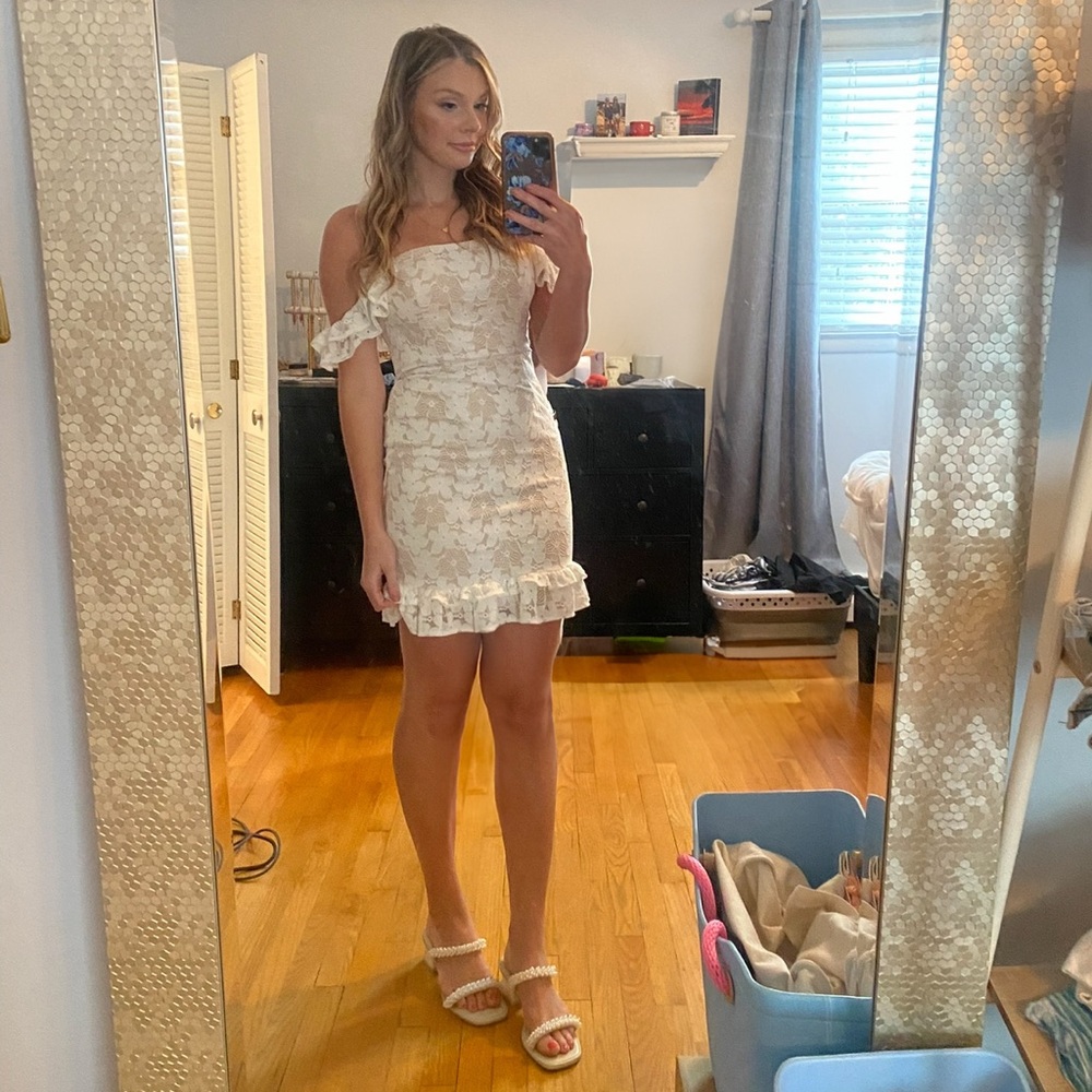 Hello Molly Addison Dress White M